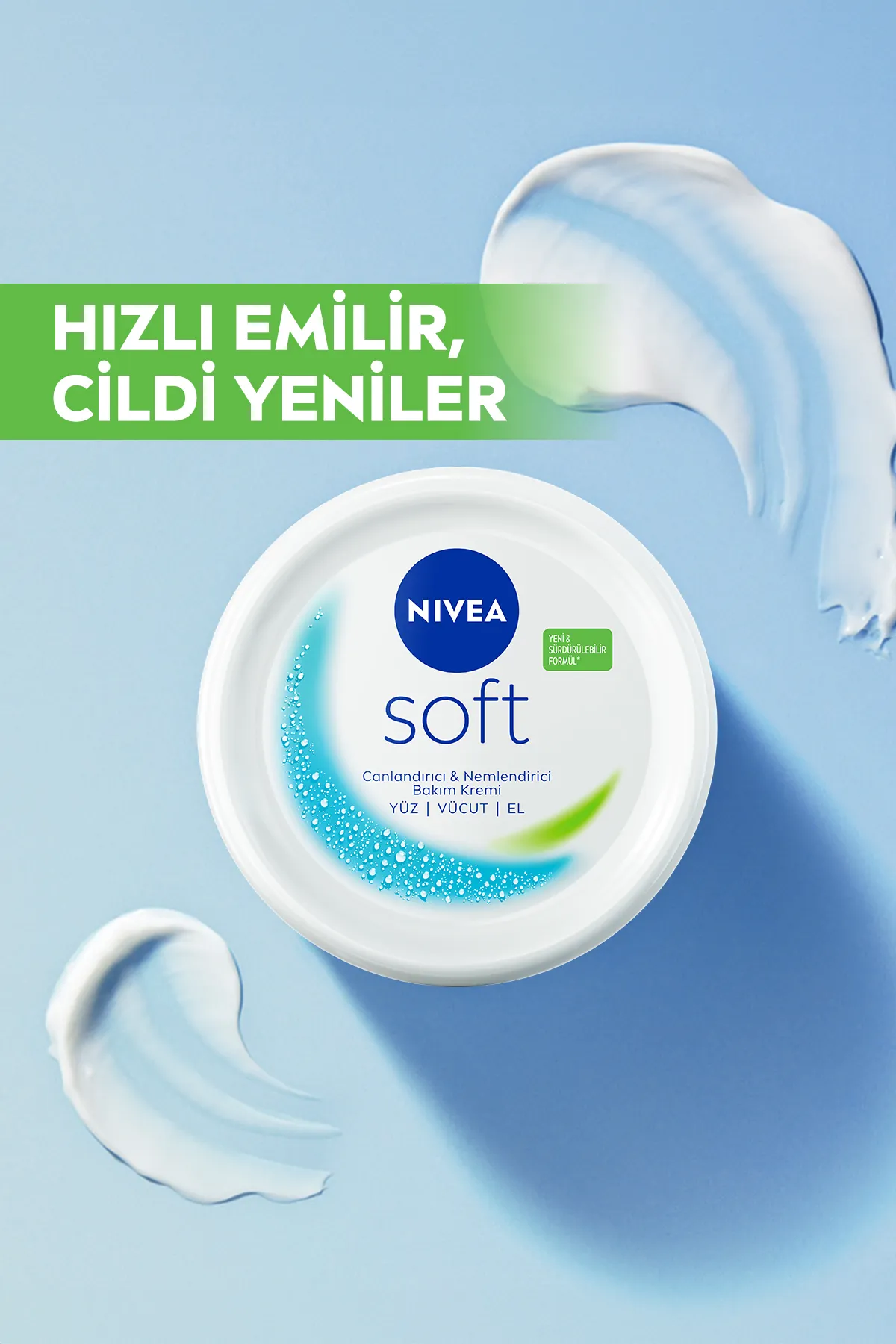 NIVEA Soft, Nemlendirici, El, Yüz ve Vücut Bakım Kremi - 300 ml