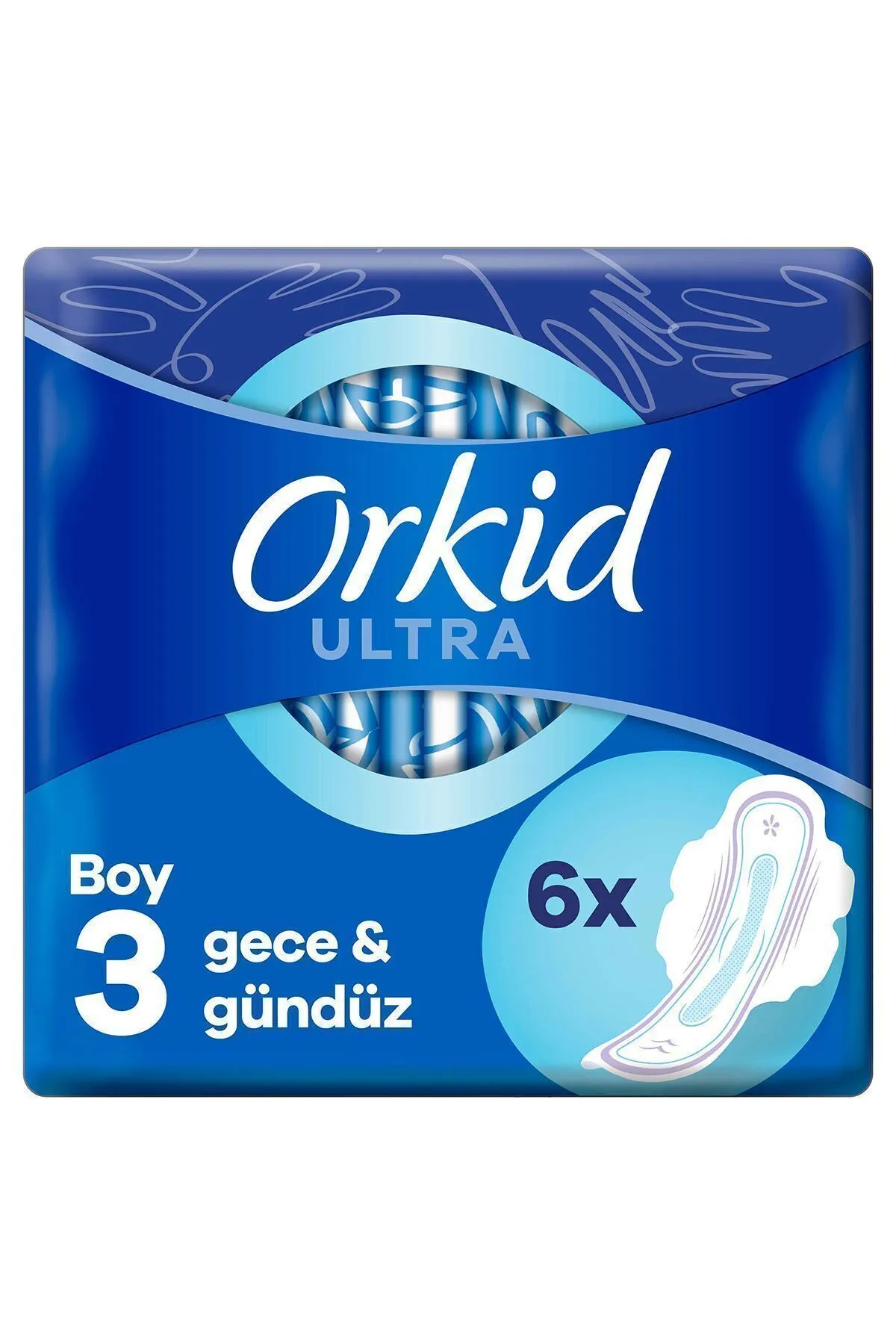 Orkid Ultra Extra Hijyenik Ped Gece Tekli Paket 6 Ped