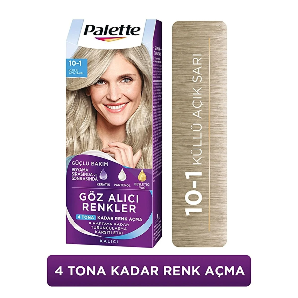Palette Göz Alıcı Renkler Saç Boyası 10-1 Küllü Açık Sarı 50 ml
