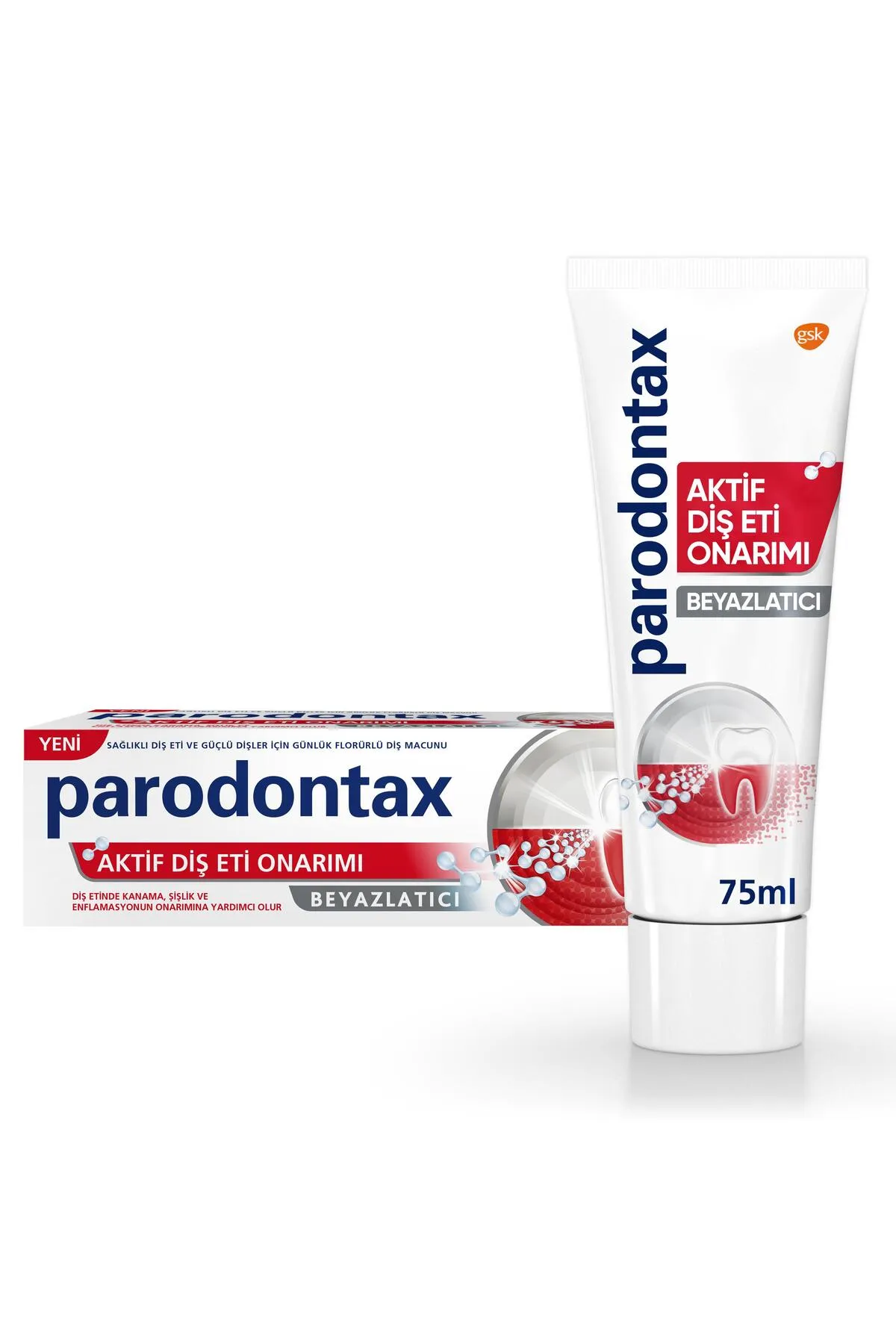 Parodontax, Aktif Diş Eti Onarımı, Beyazlatıcı Diş Macunu - 75 ml