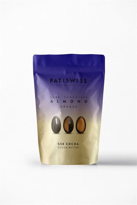 Patiswiss Bitter Çikolatalı Badem Draje 80 gr