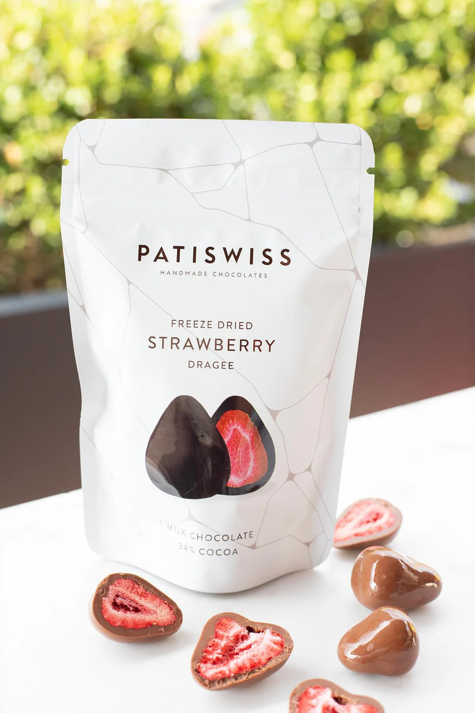 Patiswiss Sütlü Çikolatalı Çilek Draje 80g