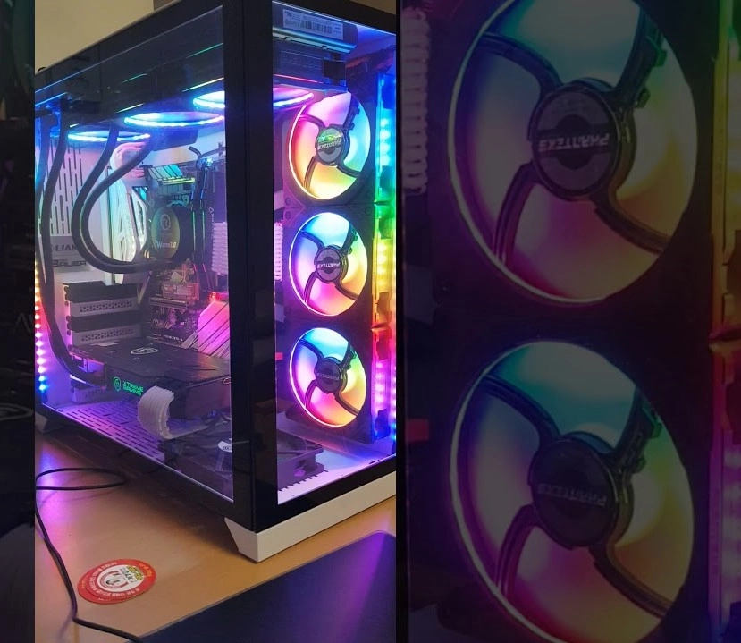 Phanteks Halos Digital RGB LED Gaming Oyuncu Fan Çerçevesi, 140mm - Siyah