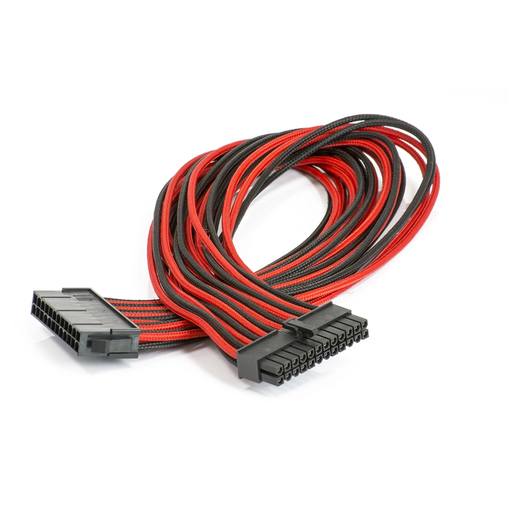 Phanteks, Gaming Oyuncu Bilgisayar, Extension Kablo Kiti_24P/8P/8V/8V, 500mm Length - Kırmızı/Siyah