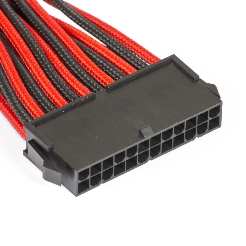 Phanteks, Gaming Oyuncu Bilgisayar, Extension Kablo Kiti_24P/8P/8V/8V, 500mm Length - Kırmızı/Siyah