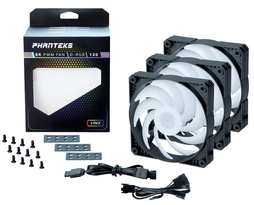 Phanteks, SK 120mm, DRGB Gaming Oyuncu Bilgisayar Kasa Fanı - 3’ lü Set