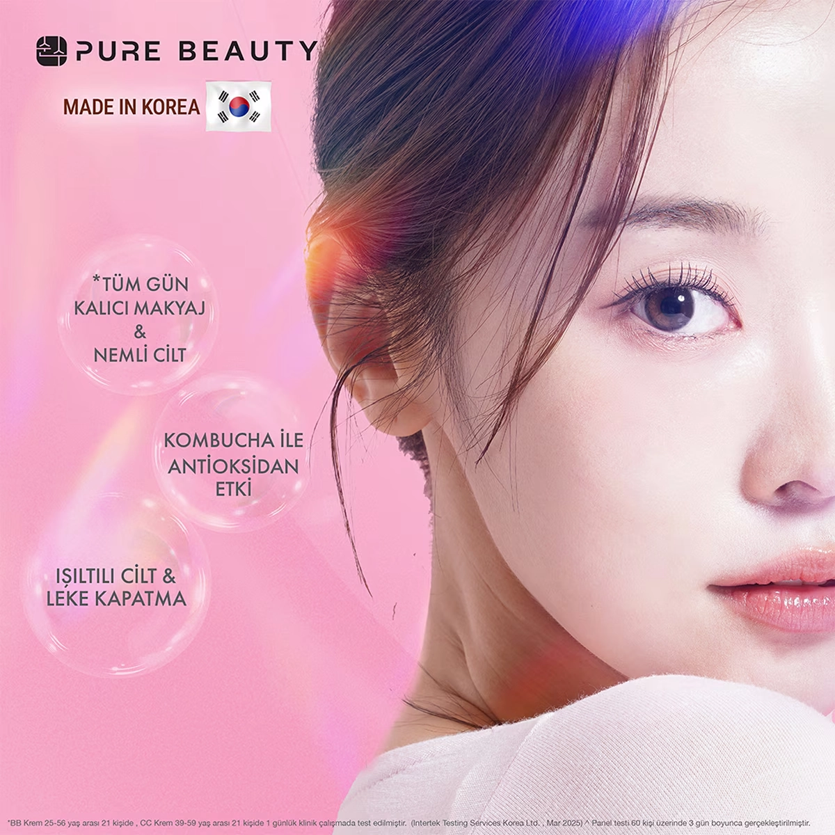 Pure Beauty, BB Krem, SPF50, PA++++, Ivory - 30 ml  (Yeni Ürün 4+)
