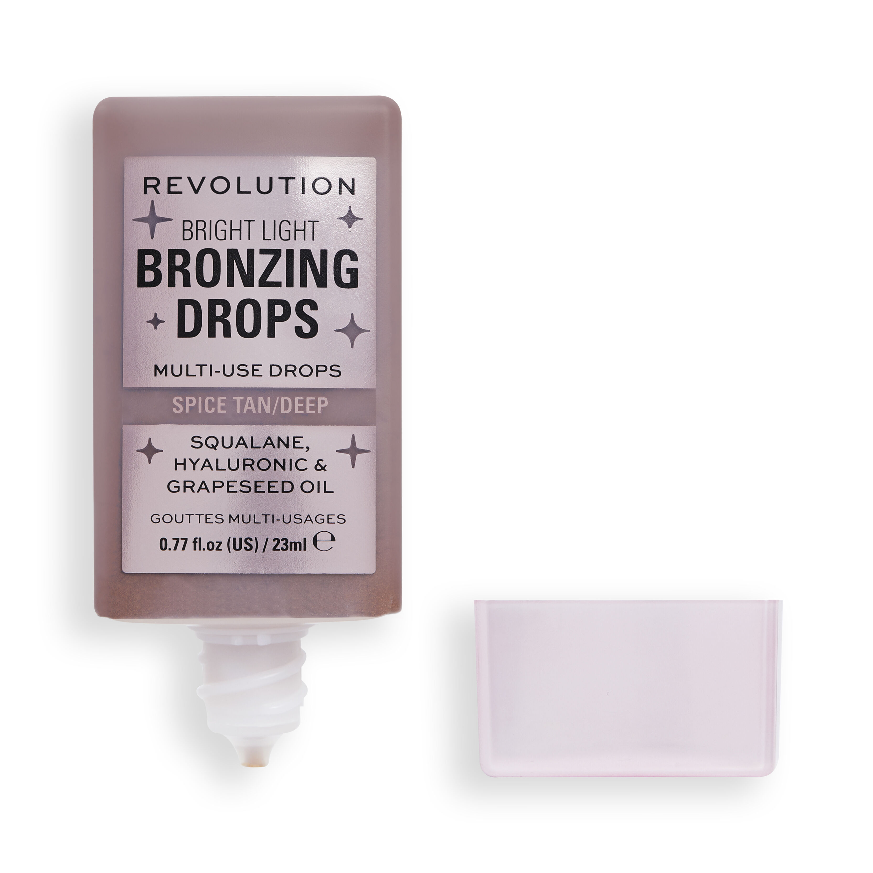 Revolution, Bright Light, Drops Likit Aydınlatıcı, Bronzer Deep (23 ml)