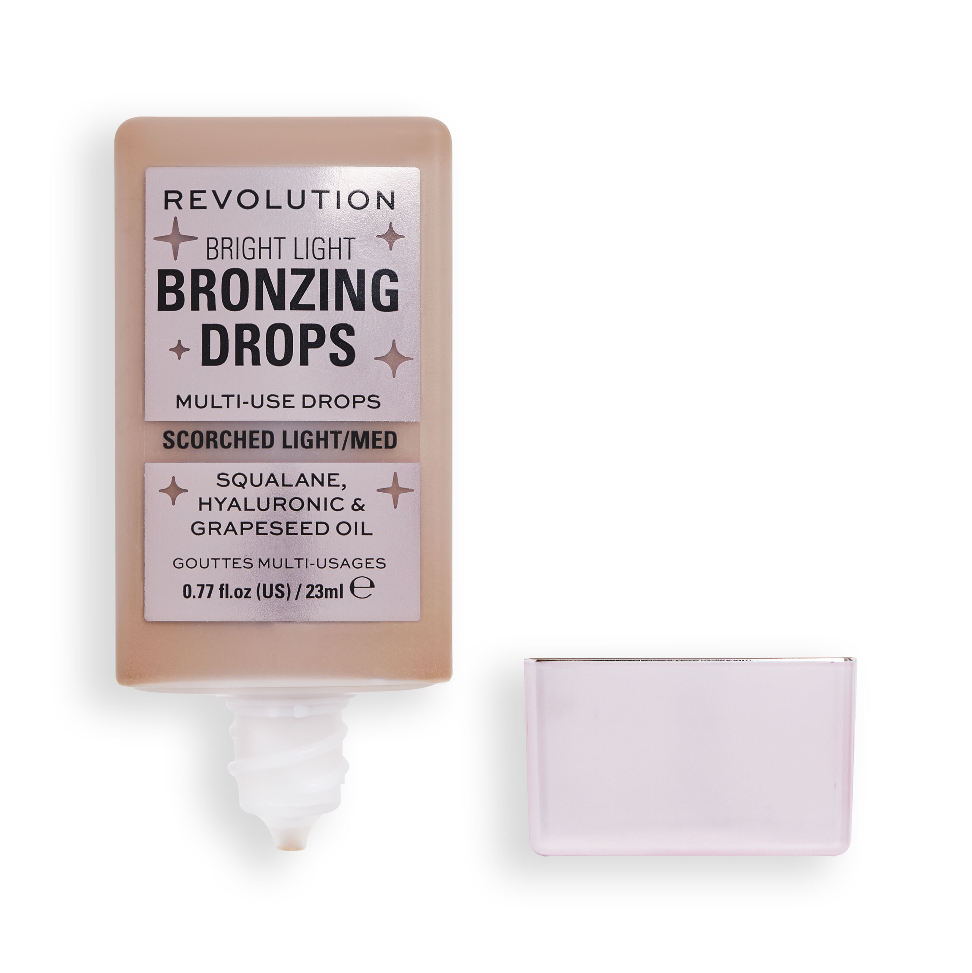 Revolution, Bright Light, Drops Likit Aydınlatıcı, Bronzer Light (23 ml)