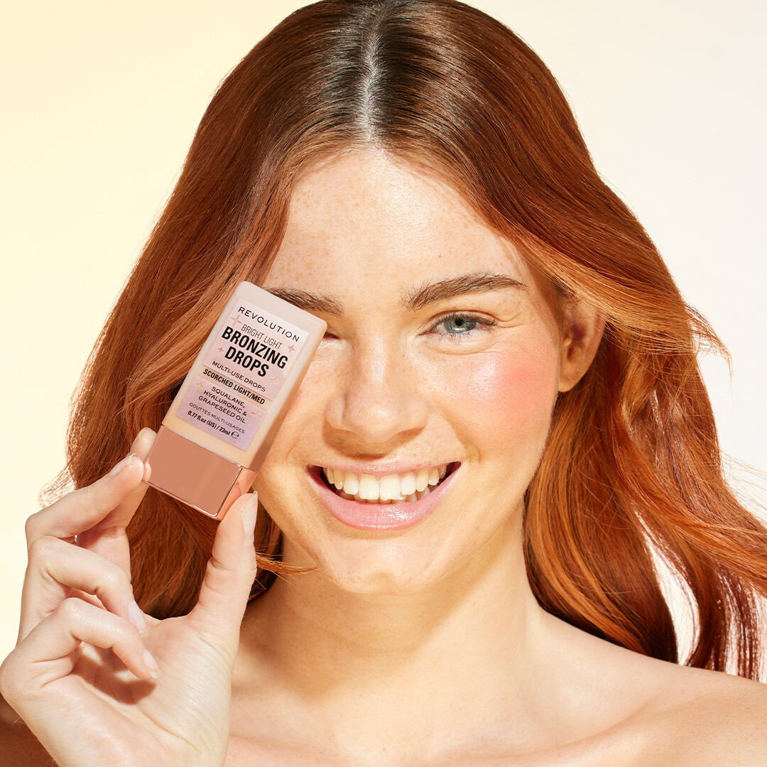 Revolution, Bright Light, Drops Likit Aydınlatıcı, Rosie Pink (23 ml)