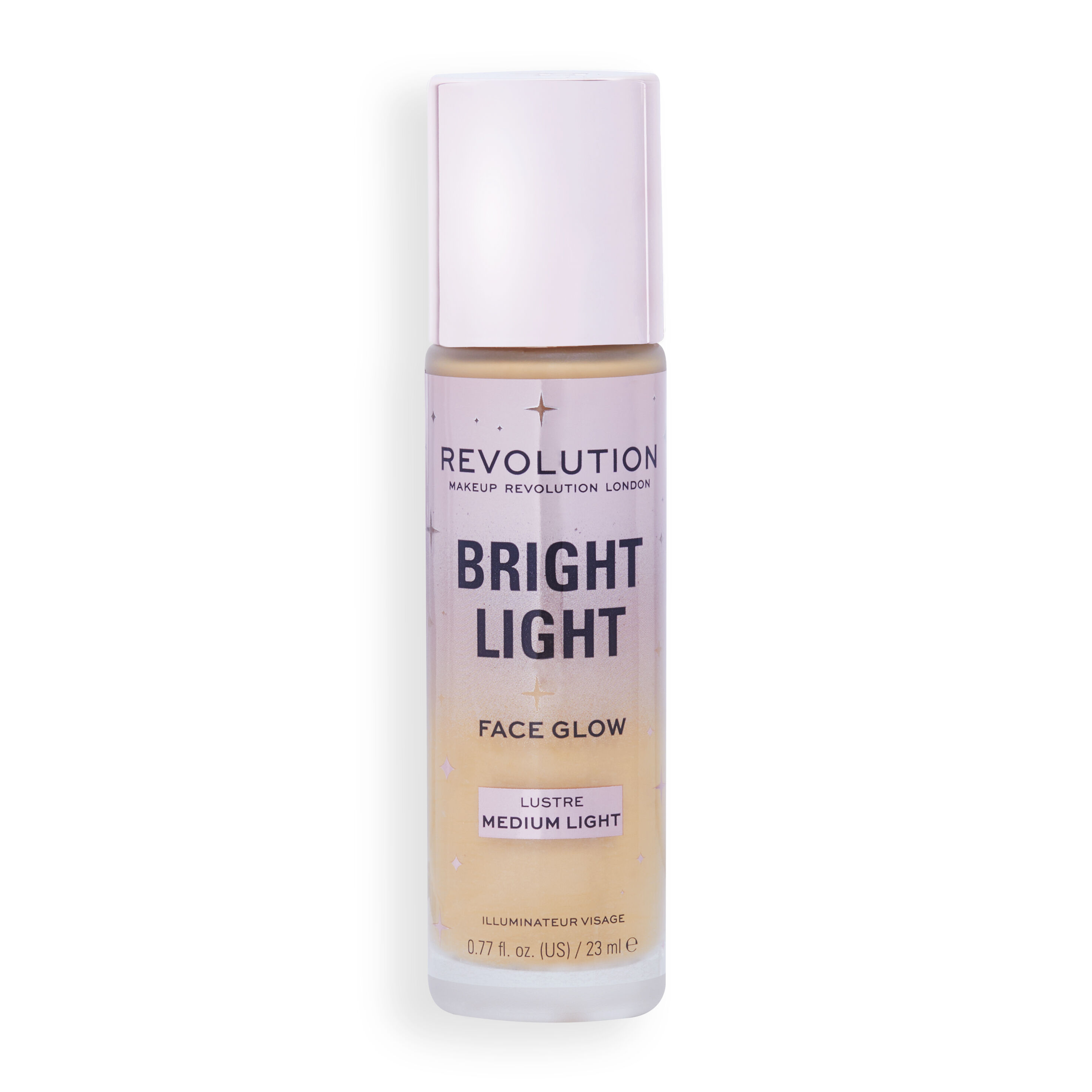 Revolution, Bright Light, Face Glow, 4in1 Işıltılı Fondöten, Lustre Medium Light (23 ml)
