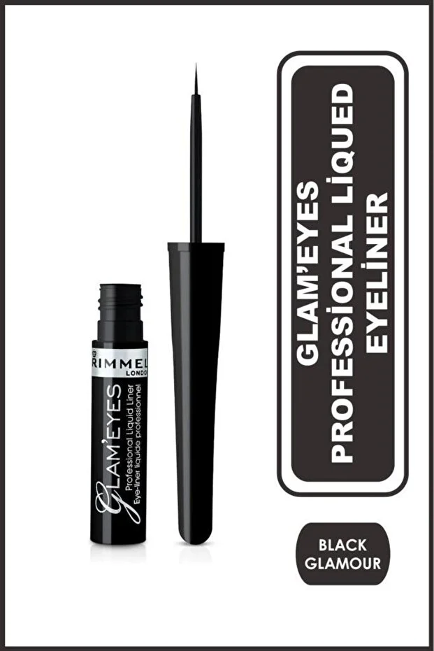 Rimmel London, Glam’Eyes, Proffessional C35 Likit Eyeliner - Black Glamour