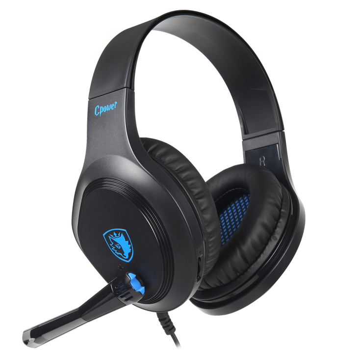 SADES SA-716 Cpower Mikrofonlu Kablolu Çok Platformlu Gaming Oyuncu Kulaklığı - Siyah/Mavi
