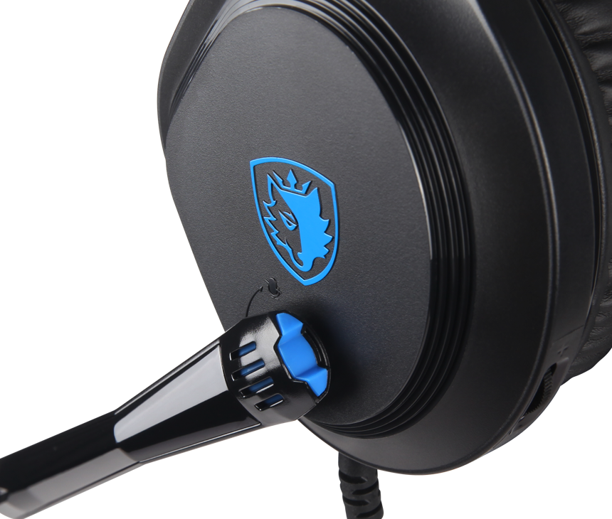SADES SA-716 Cpower Mikrofonlu Kablolu Çok Platformlu Gaming Oyuncu Kulaklığı - Siyah/Mavi