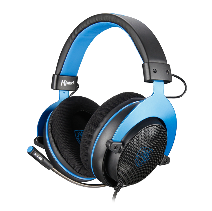 SADES SA-723 Mpower Mikrofonlu Kablolu Çok Platformlu Gaming Oyuncu Kulaklığı - Siyah/Mavi
