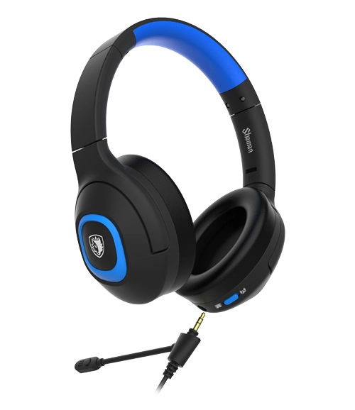 SADES Shaman, Mikrofonlu, Kablolu, Multiplatform Gaming Kulaklık - Siyah