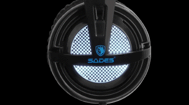 SADES SA-904 Locust Plus Mikrofonlu Kablolu Sanal 7.1 PC Gaming Oyuncu Kulaklığı - Siyah/Mavi