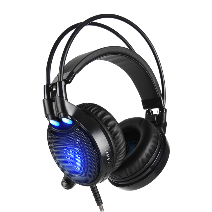 SADES SA-912 Octopus Plus USB Mikrofonlu Kablolu RGB Titreşimli Stereo Gaming Oyuncu Kulaklığı - Siyah