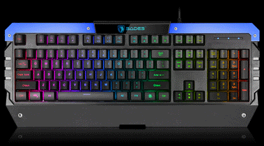 SADES SA-D10 Battle Ram RGB Klavye+Mouse+Mouse Pad Combo Gaming Oyuncu Seti - Siyah