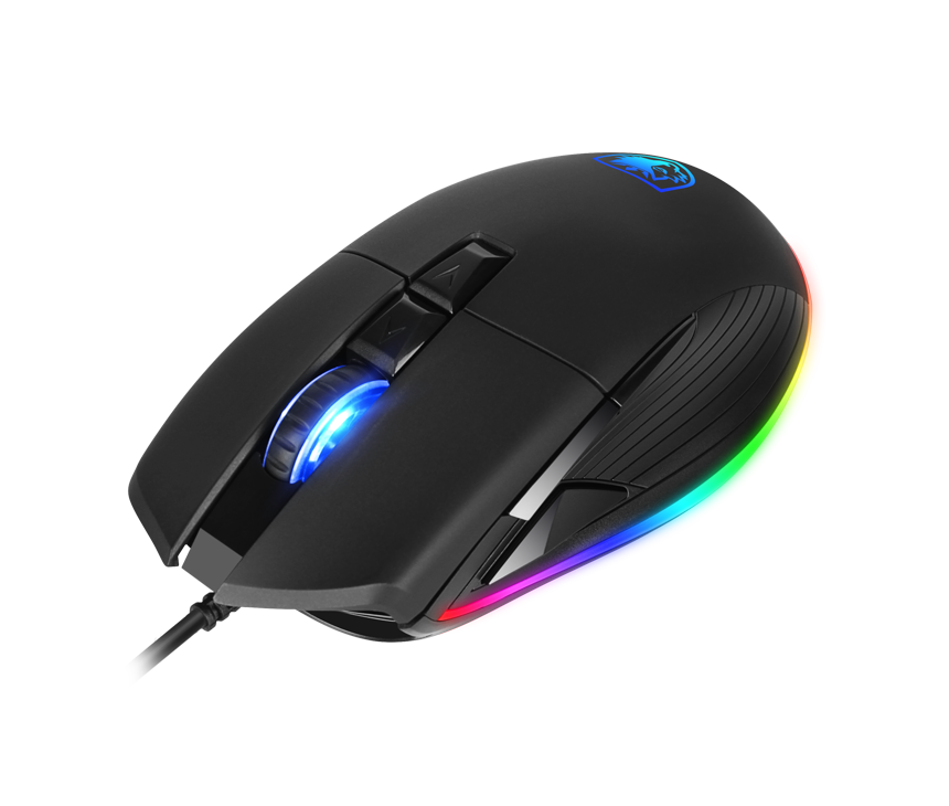 SADES SA-D10 Battle Ram RGB Klavye+Mouse+Mouse Pad Combo Gaming Oyuncu Seti - Siyah