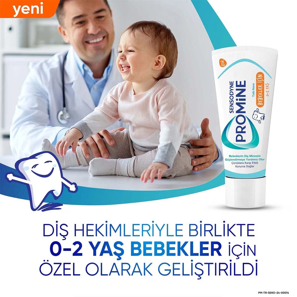 Sensodyne, Promine, Bebek Diş Macunu, 0-2 Yaş - 50 ml 