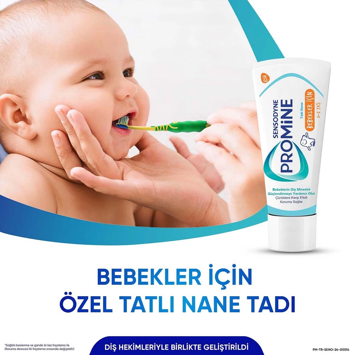 Sensodyne, Promine, Bebek Diş Macunu, 0-2 Yaş - 50 ml 
