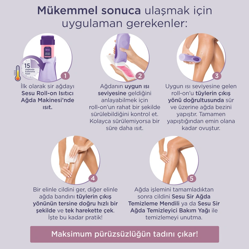 Sesu Roll-On Sir Ağda Hassas Ciltler 100 ml