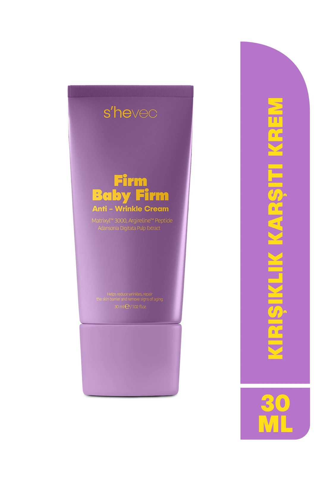 She Vec, FIRM BABY FIRM, Yaşlanma ve Kırışıklık Karşıtı, Onarıcı Bakım Kremi, Peptit Kompleksi - 30 ml