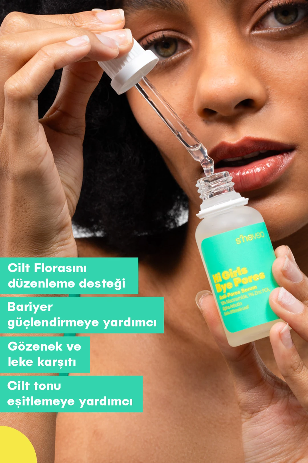She Vec, Hi Girls By Pores, Akne ve Leke Karşıtı Serum - 30 ml