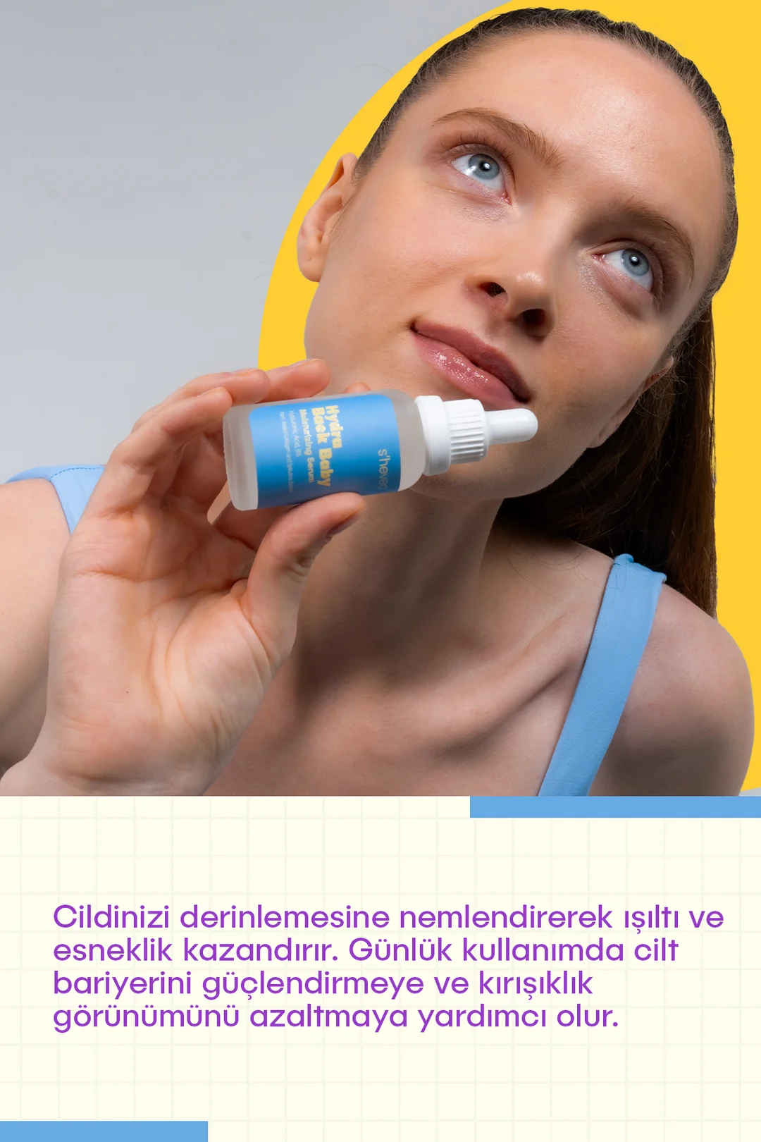 She Vec, Hydra Back Baby,  Hyaluronik Asit, Yoğun Nemlendirici ve Dolgunlaştırıcı, Cilt Serumu - 30ml