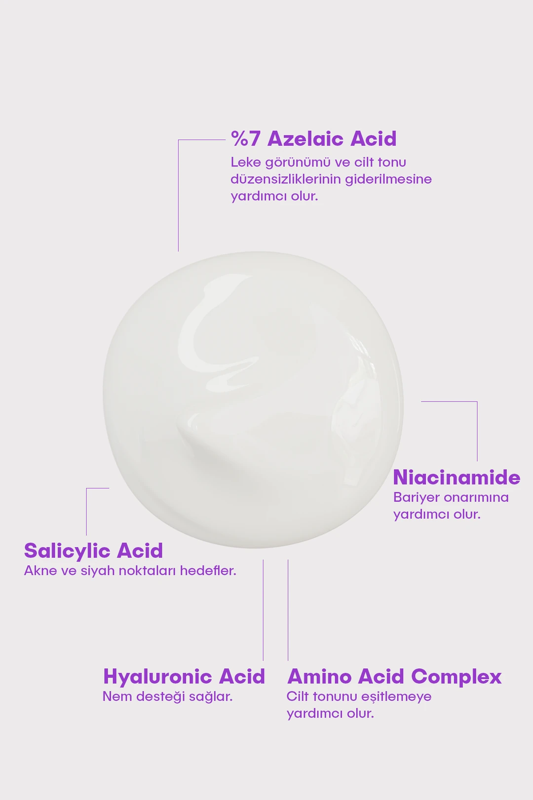 She Vec, SHINE ON YOU, Azelaik Asit, Hassas Ciltler İçin, Akne ve Leke Karşıtı, Bariyer Koruyucu Krem - 30 ml