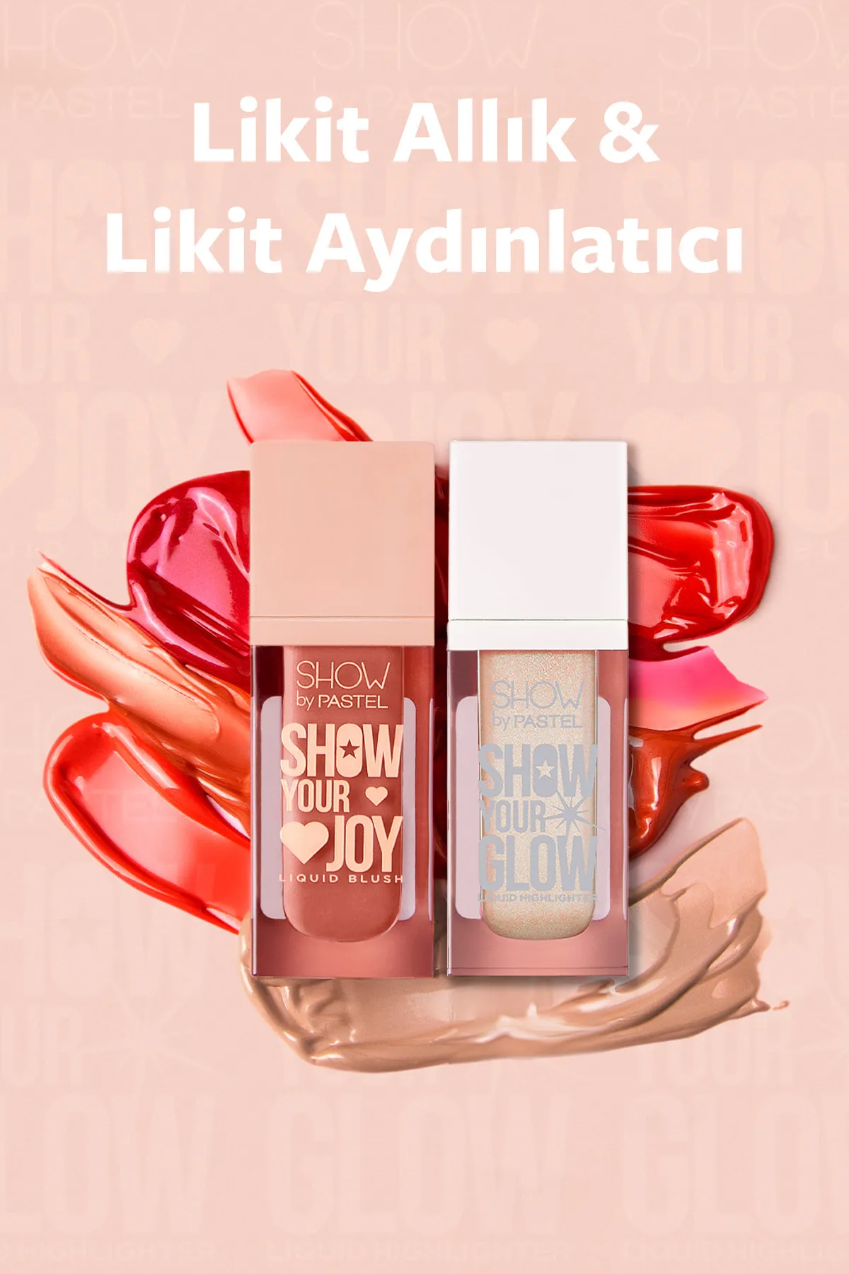 Show by Pastel, Mix & Match, Glow Liquid Highlighter 72 & Joy Liquid Blush 53