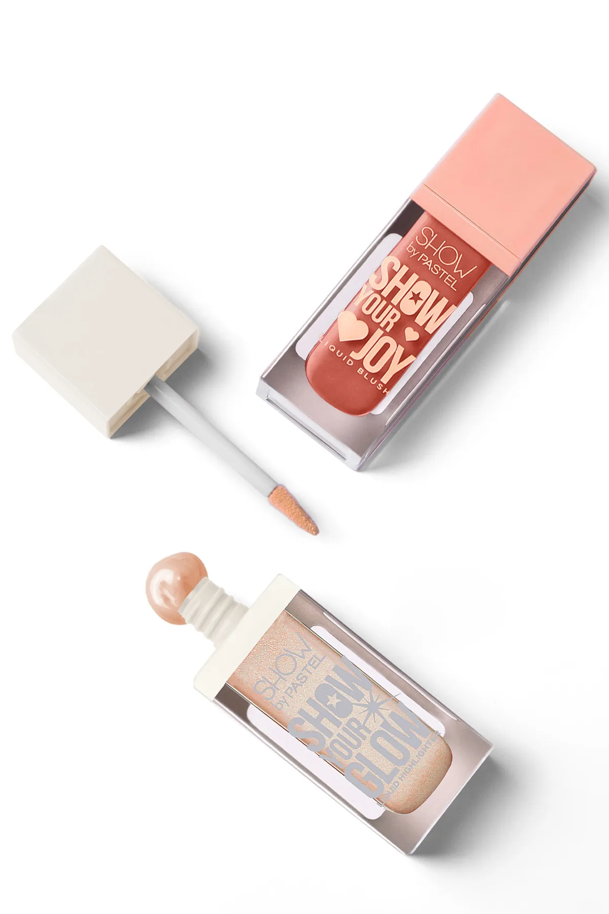 Show by Pastel, Mix & Match, Glow Liquid Highlighter 72 & Joy Liquid Blush 53