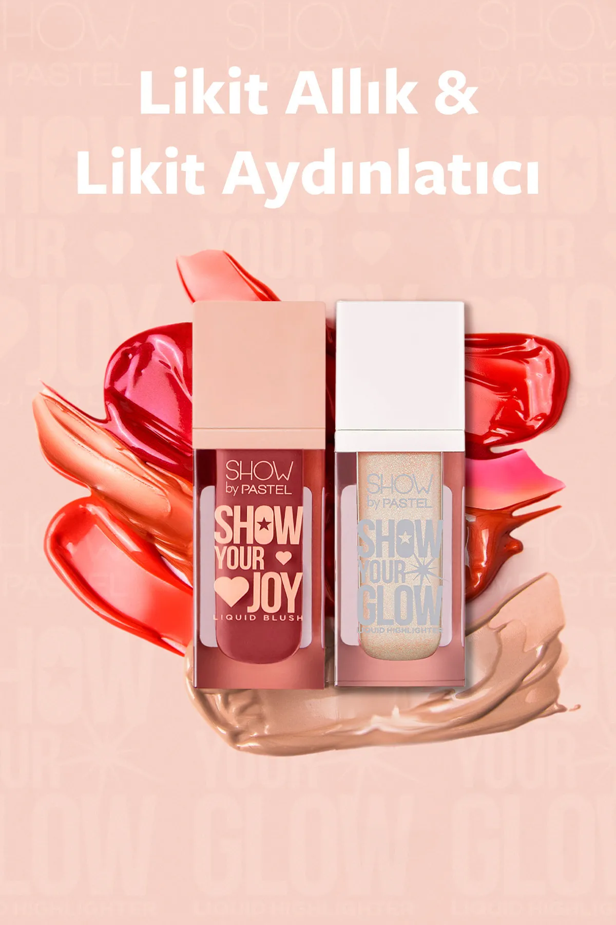 Show by Pastel, Mix & Match, Glow Liquid Highlighter 72 & Joy Liquid Blush 55