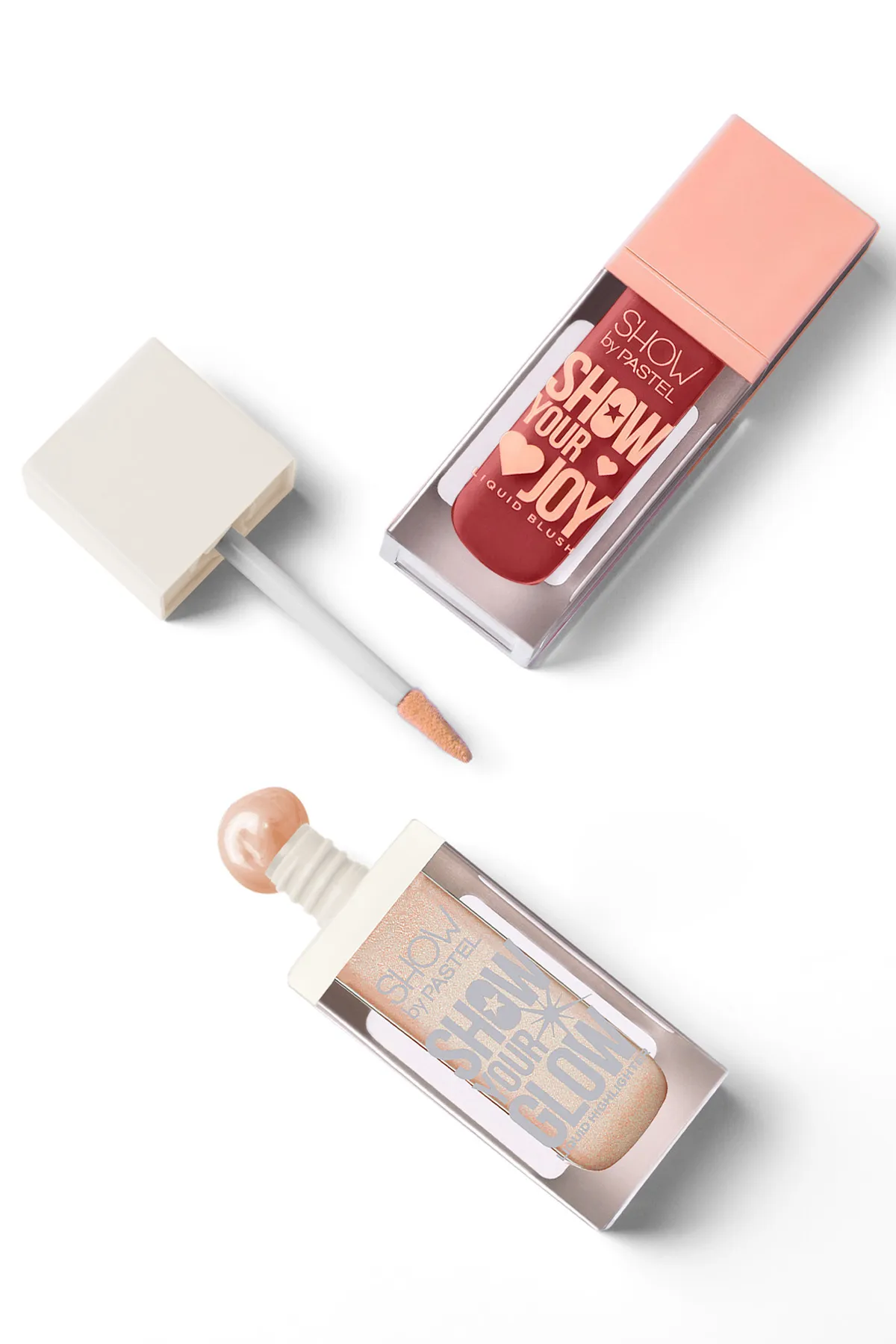 Show by Pastel, Mix & Match, Glow Liquid Highlighter 72 & Joy Liquid Blush 55