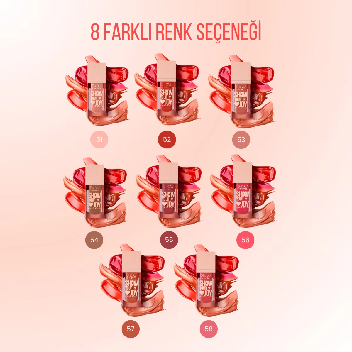 Show By Pastel, Show Your Joy Liquid Blush, Likit Allık - 53