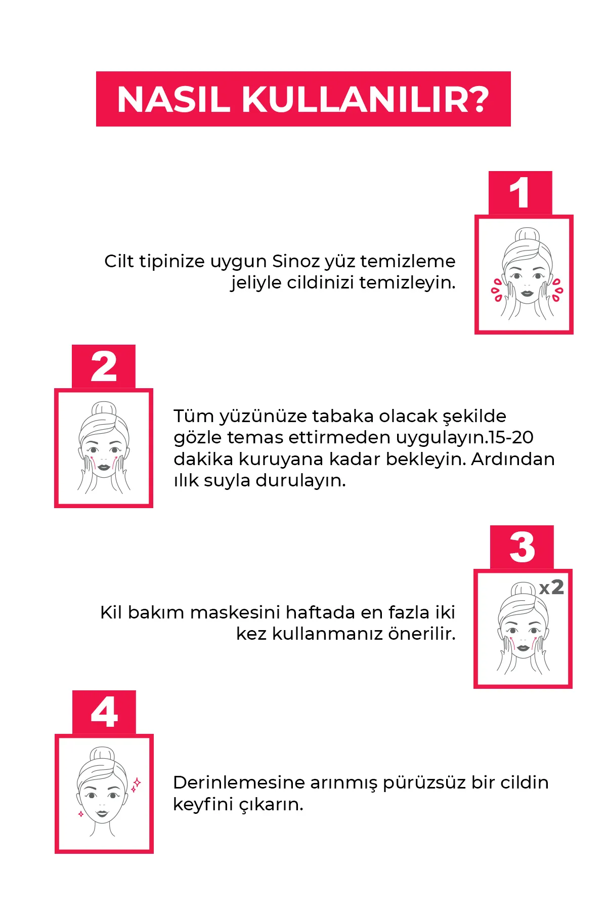 Sinoz, Akne ve Siyah Nokta Karşıtı,  Arındırıcı Yüz Bakım Maskesi - 50 ml