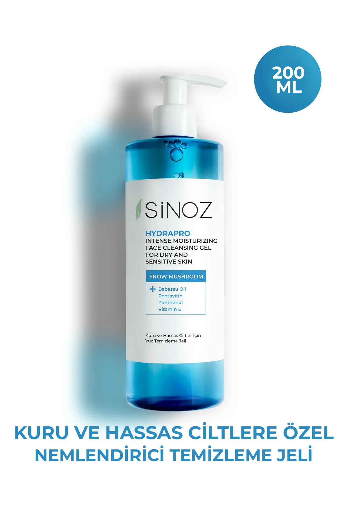 Sinoz, Kuru ve Hassas Ciltler, Yüz  Temizleme Jeli - 200 ml