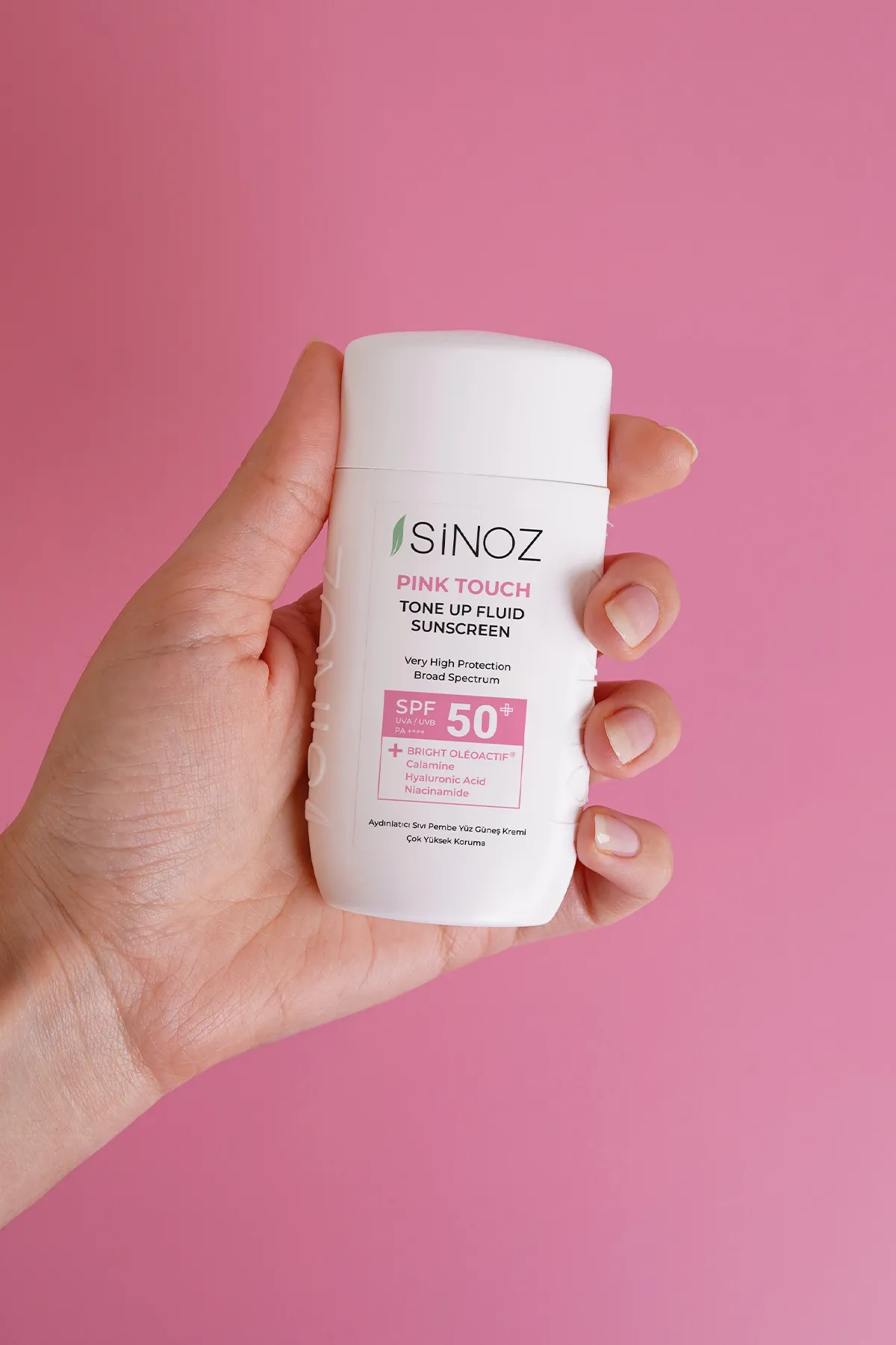 Sinoz, Pink Touch Aydınlatıcı, Fluid Güneş Kremi Spf50+ - 50 ml