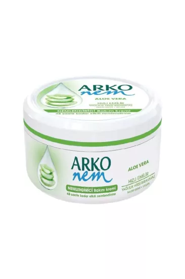 Arko Nem, Aloe Vera, Değerli Yağlar, Nemlendirici El ve Vücut Bakım Kremi - 300 ml