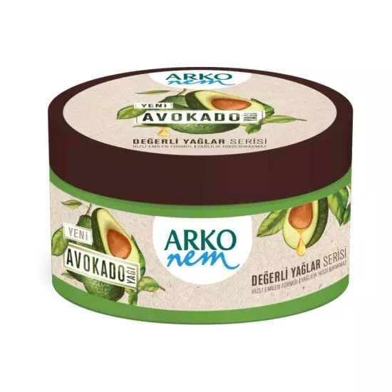 Arko Nem, Avokado, Değerli Yağlar, Nemlendirici El ve Vücut Bakım Kremi - 250 ml