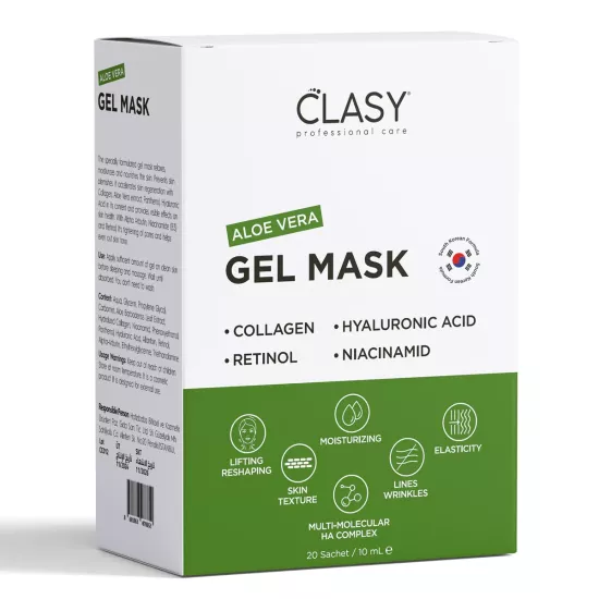 Clasy Care, Aloevera, Jel Maske - 20x10 ml