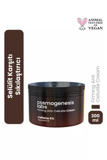 Cosmogenesis Labs, Sıkılaştırıcı ve Çatlak Selülit Karşıtı, Body Krem - 300 ml