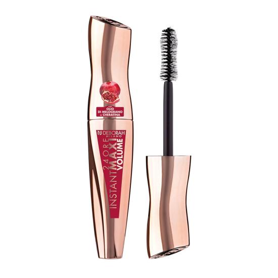 Deborah, 24Ore Maxi Volume, Instant Maskara - Pomegranate