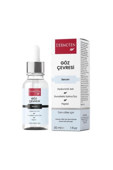 Dermoten, Hyaluronik Asit ve Dunaliella Salina Özlü, Göz Çevresi, Bakım Serumu - 30 ml