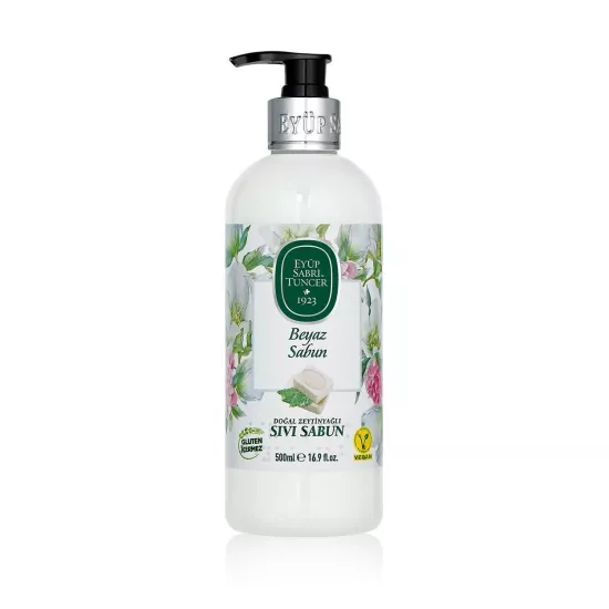 Eyüp Sabri Tuncer, Beyaz Sabun, Doğal Zeytinyağlı, Sıvı Sabun - 500 ml