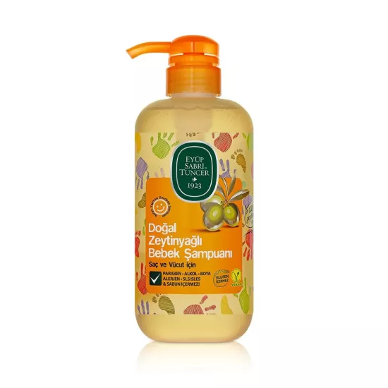 Eyüp Sabri Tuncer, Doğal Zeytinyağlı, Bebek Şampuanı - 600 ml (PP Şişe)