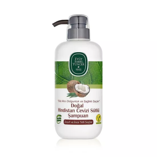 Eyüp Sabri Tuncer, Doğal Hindistan Cevizi Sütlü, Şampuan - 600 ml