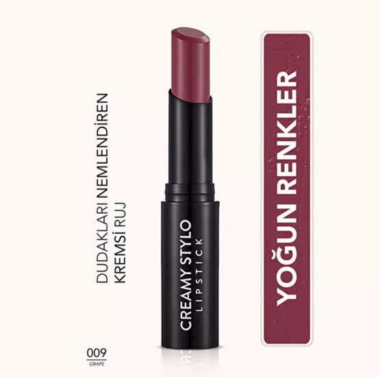 Flormar, Creamy Stylo, Nemlendirici Etkili Ruj - 009 Grape