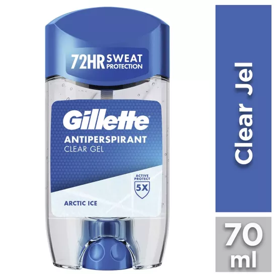 Gillette, Antiperspirant Clear Jel Arctic Ice Erkek Deodorant - 70 ml